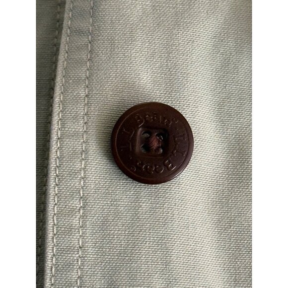 L.L. Bean Canvas Field Chore Barn Jacket Mint Green Brown Corduroy 0WY22 - Picture 13 of 14